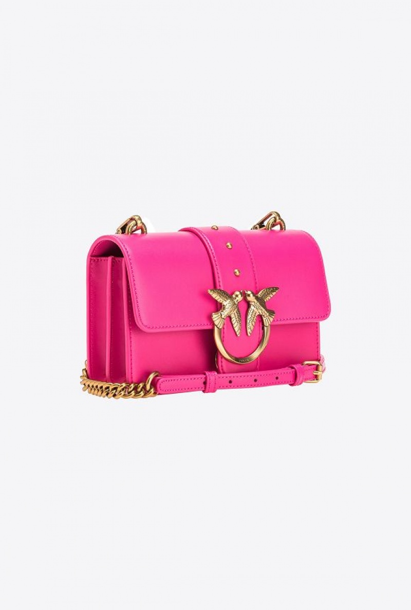 Pinko Mini Love Bag One Simply PINKO PINK-ANTIQUE GOLD | SN-PKO32752