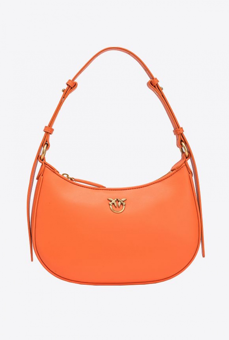 Pinko Mini Love Bag Half Moon Simply ORANGE-ANTIQUE GOLD | SN-PKO32772