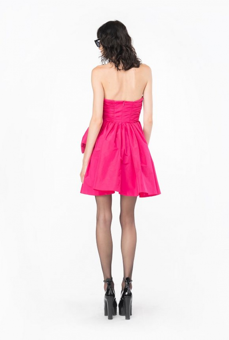 Pinko Mini Taffeta Dress BEETROOT | SN-PKO33063