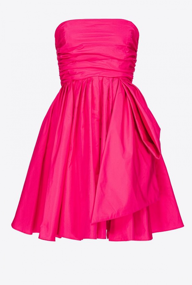 Pinko Mini Taffeta Dress BEETROOT | SN-PKO33063