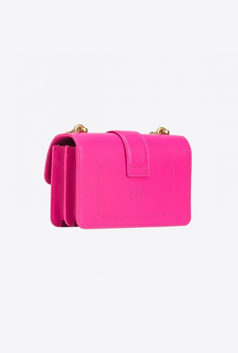 Pinko Mini Love Bag One Painted Studs PINKO PINK-ANTIQUE GOLD | SN-PKO32539