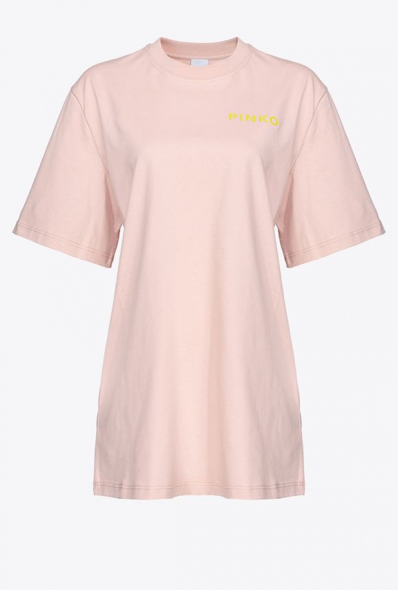 Pinko Oversized Pinko Lady T-shirt ROSY CLOUD | SN-PKO33254