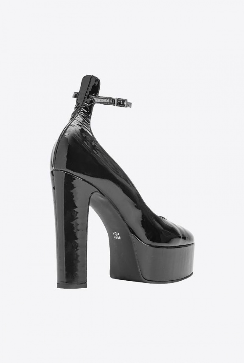 Pinko Patent Leather Mary Janes LIMO BLACK | SN-PKO34151