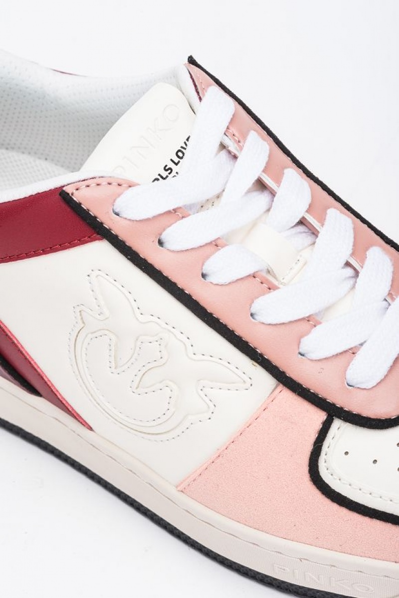 Pinko Pinko Basketball Sneakers | Acbc WHITE/PINK/RED | SN-PKO34132