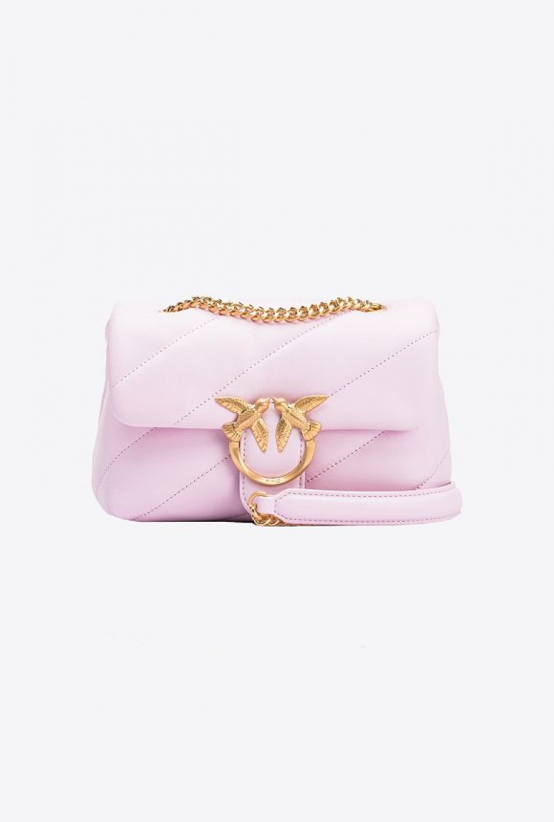 Pinko Pinko Galleria Mini Love Bag Puff FESTIVAL BLOOM-BRUSHED GOLD | SN-PKO32647