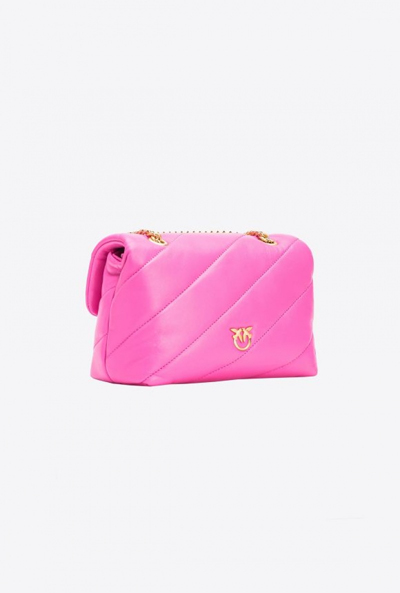 Pinko Pinko Galleria Mini Love Bag Puff STRAWBERRY-BRUSHED GOLD | SN-PKO32651