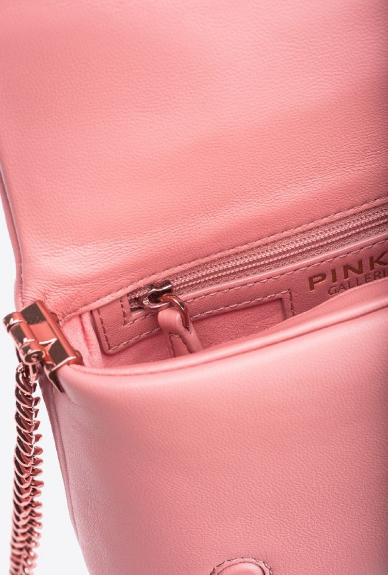 Pinko Pinko Galleria Nappa Leather Baby Love Bag Click Puff PINK-PINKISH BEIGE-BLOCK COLOUR | SN-PKO32346