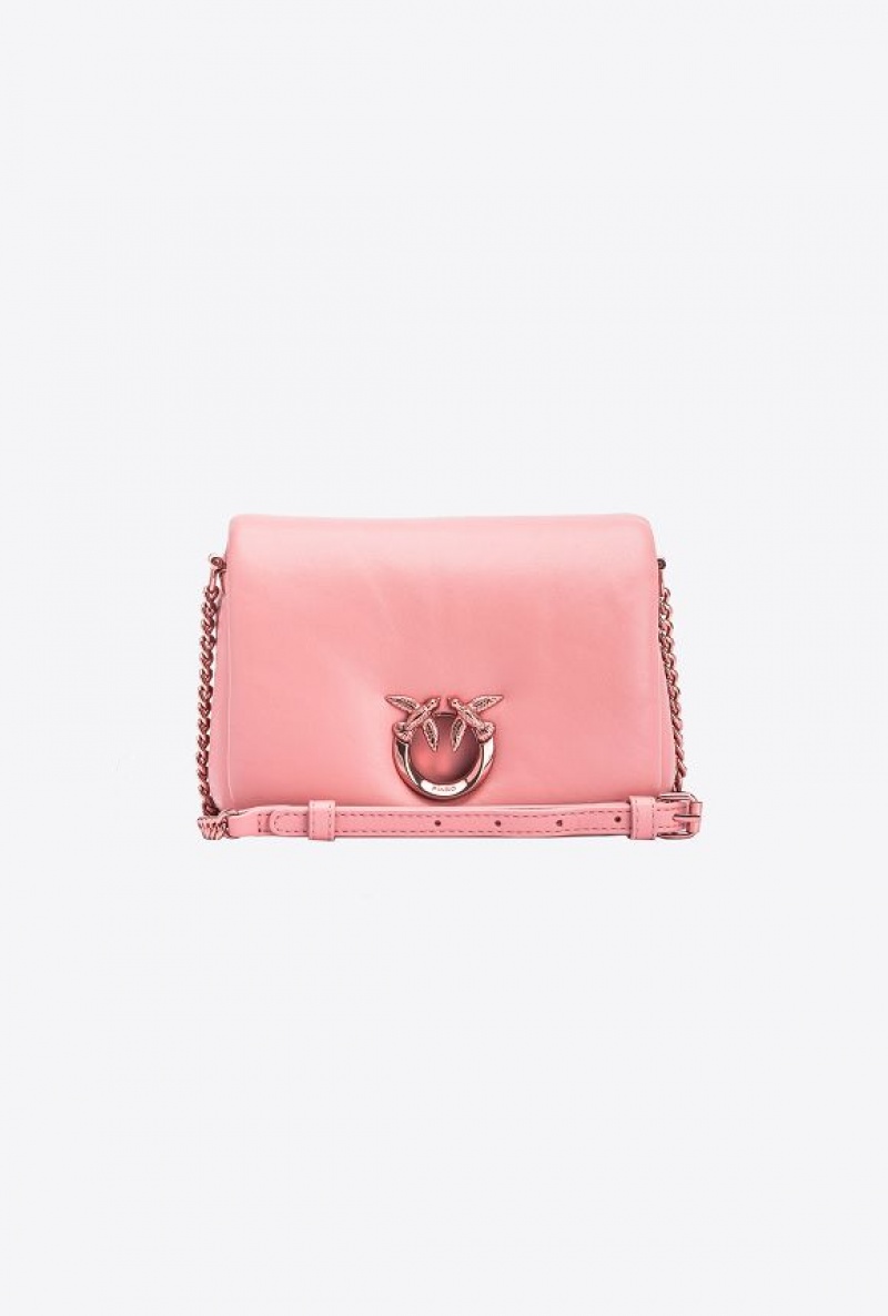 Pinko Pinko Galleria Nappa Leather Baby Love Bag Click Puff PINK-PINKISH BEIGE-BLOCK COLOUR | SN-PKO32346