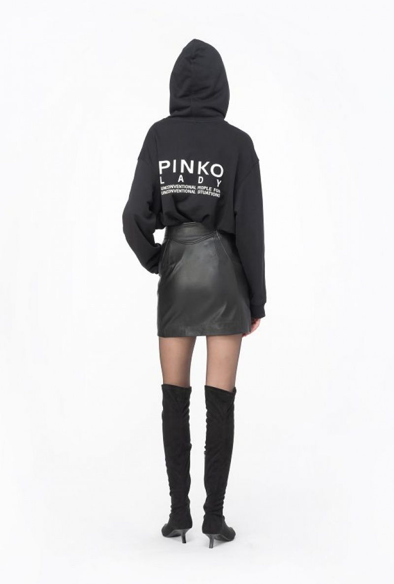 Pinko Pinko Lady Hoodie LIMO BLACK | SN-PKO33422