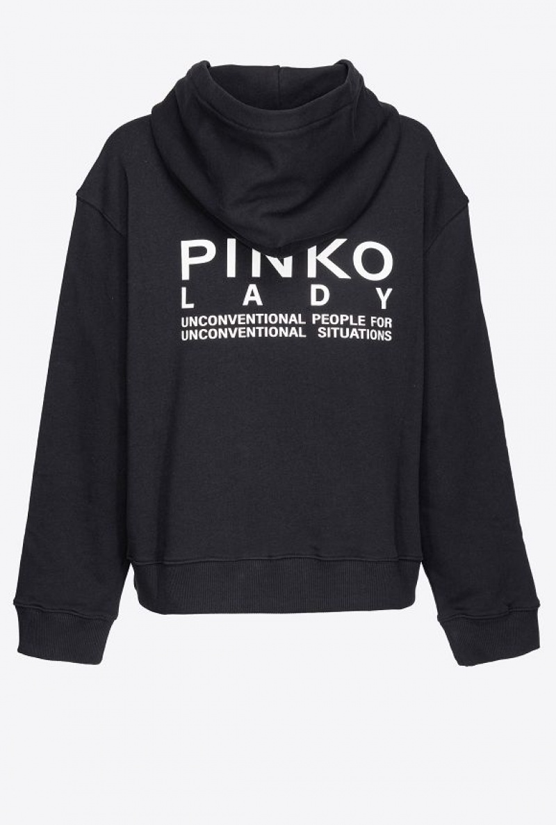 Pinko Pinko Lady Hoodie LIMO BLACK | SN-PKO33422