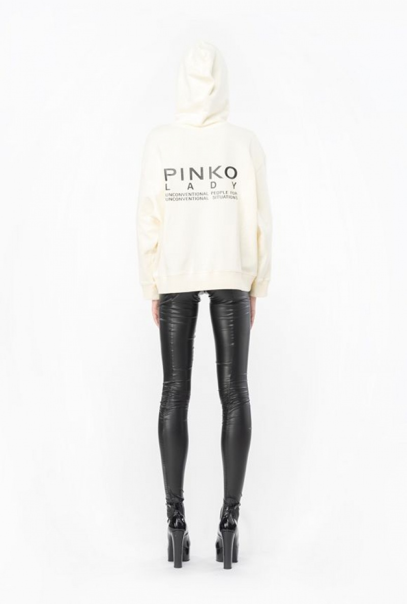 Pinko Pinko Lady Hoodie WINTER WHITE | SN-PKO33476