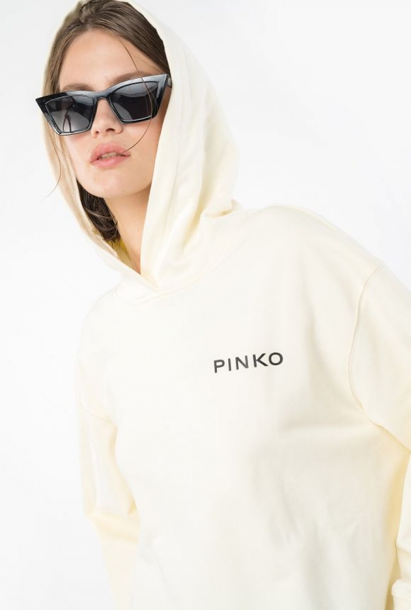 Pinko Pinko Lady Hoodie WINTER WHITE | SN-PKO33476