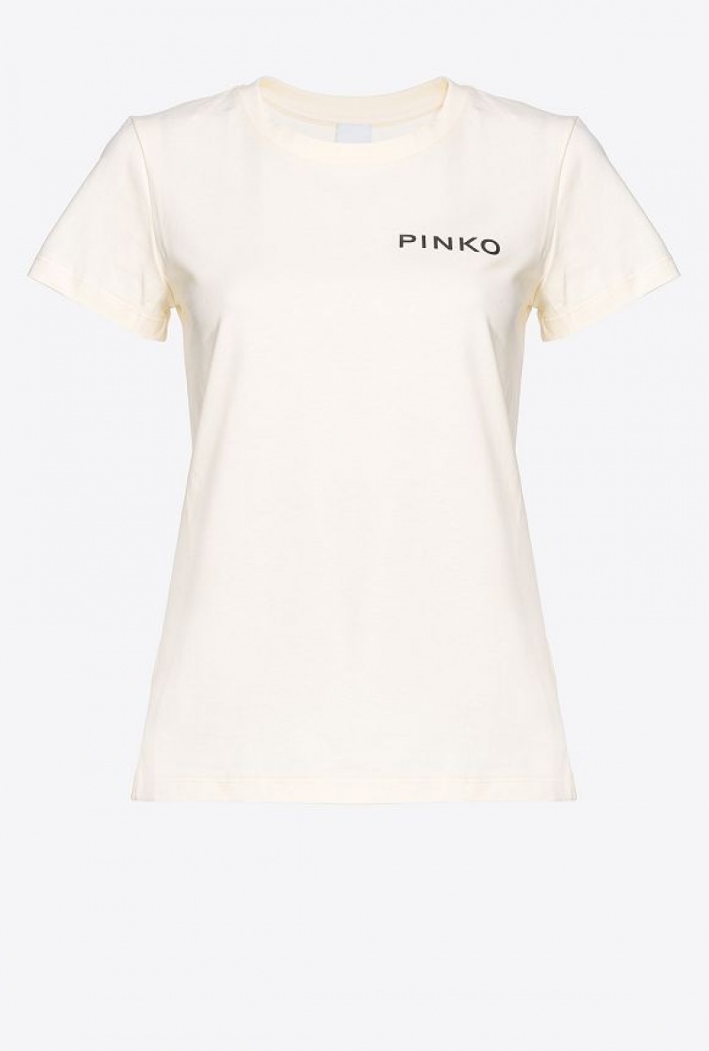 Pinko Pinko Lady T-shirt WINTER WHITE | SN-PKO33289