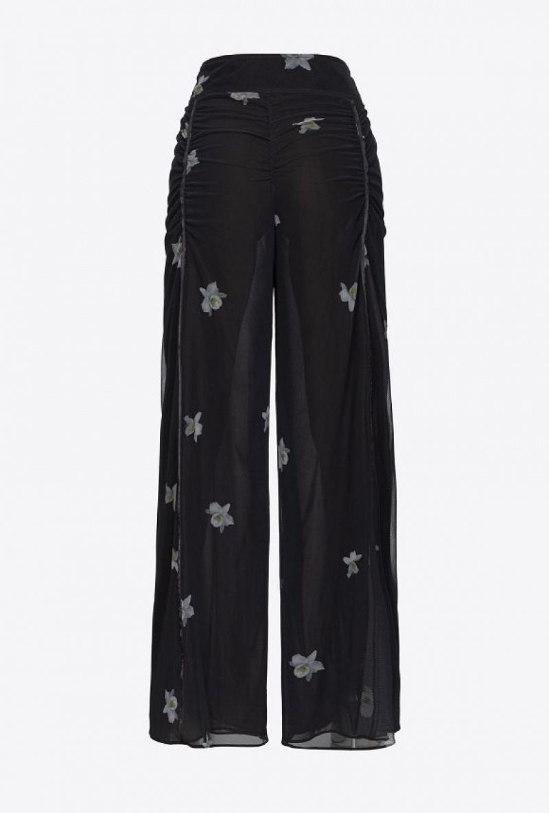 Pinko Pinko Reimagine Tulle Trousers By Patrick Mcdowell BLACK/WHITE | SN-PKO33721