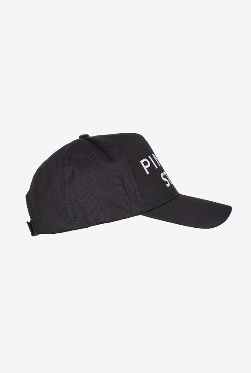 Pinko Pinko Staff Baseball Cap BLACK/WHITE | SN-PKO34376