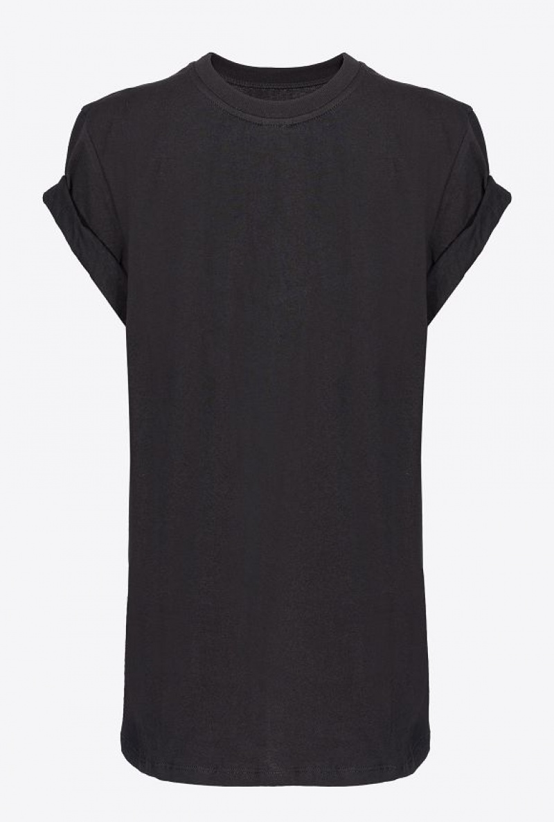 Pinko Pinko Staff T-shirt BLACK/WHITE | SN-PKO33378