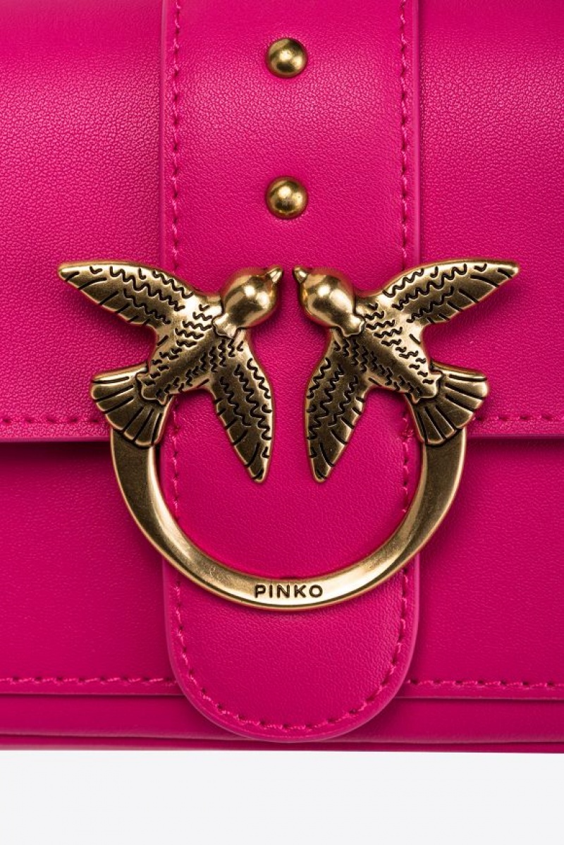 Pinko Pocket Love Bag One Simply PINKO PINK-ANTIQUE GOLD | SN-PKO32457