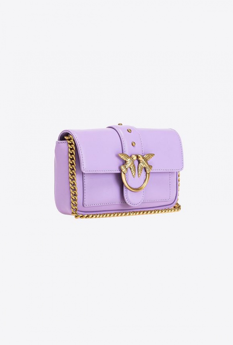 Pinko Pocket Love Bag One Simply PURPLE TULIP-ANTIQUE GOLD | SN-PKO32780