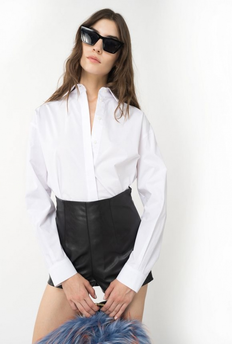 Pinko Poplin Shirt BRIGHT WHITE | SN-PKO33167