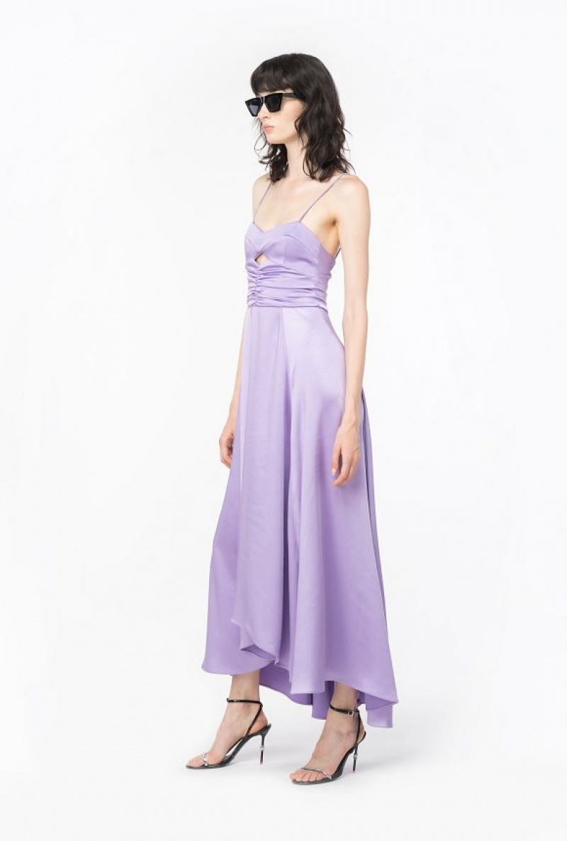 Pinko Satin Lingerie Dress LISIANTHUS LILAC | SN-PKO33035