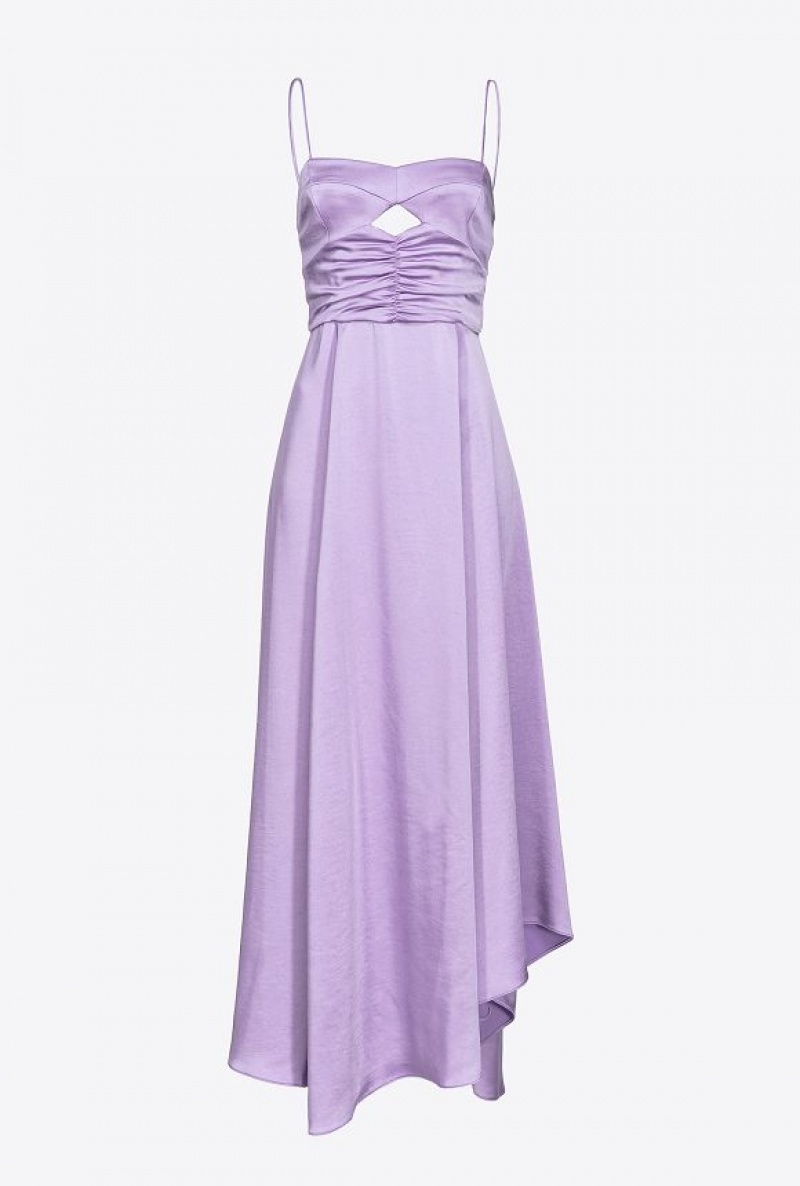 Pinko Satin Lingerie Dress LISIANTHUS LILAC | SN-PKO33035