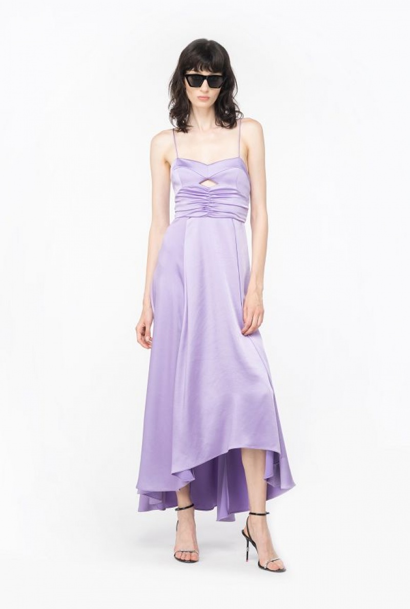 Pinko Satin Lingerie Dress LISIANTHUS LILAC | SN-PKO33035