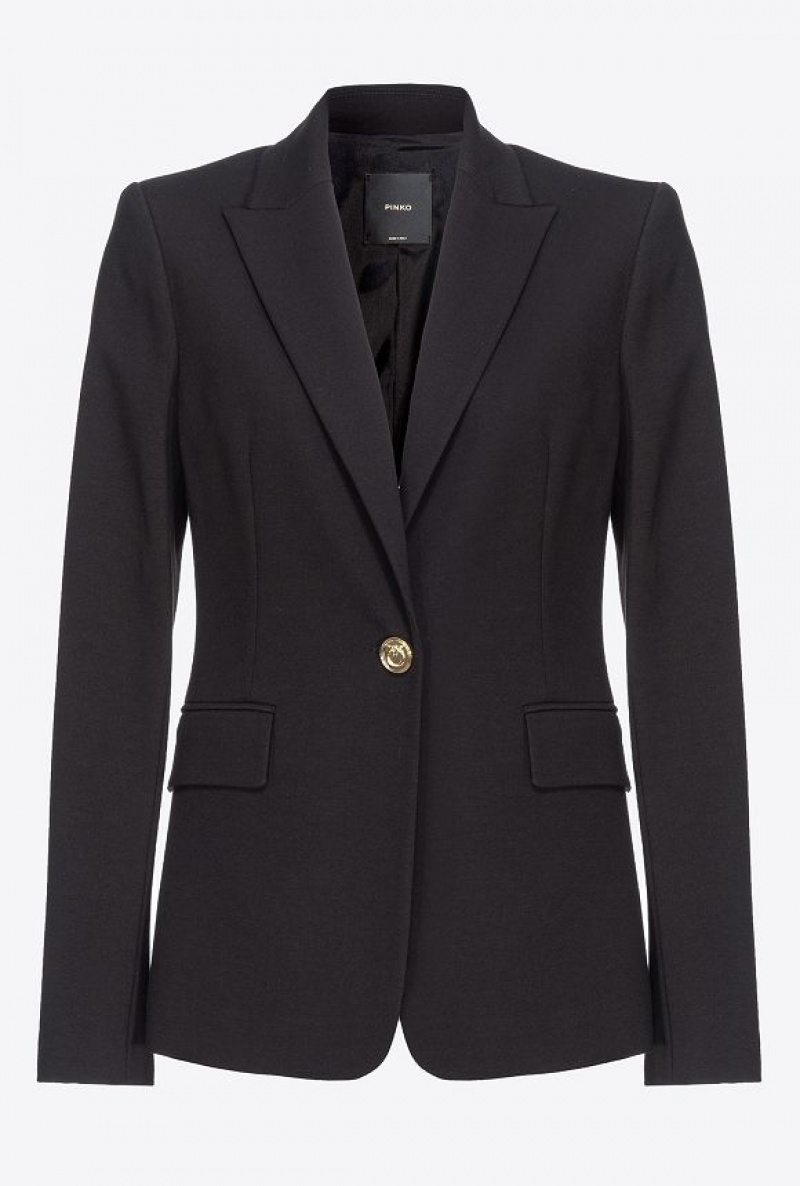 Pinko Single-breasted Blazer LIMO BLACK | SN-PKO33925