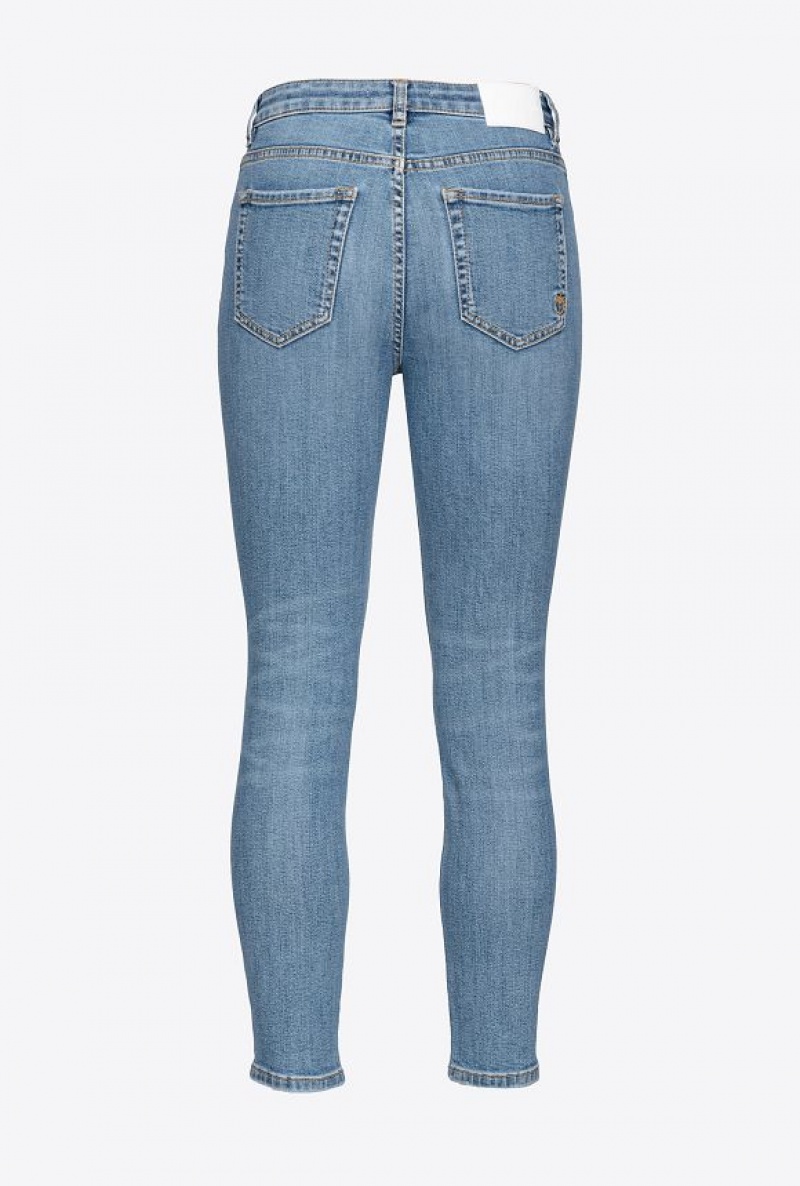 Pinko Skinny Stretch Denim Jeans MID WASH | SN-PKO34010