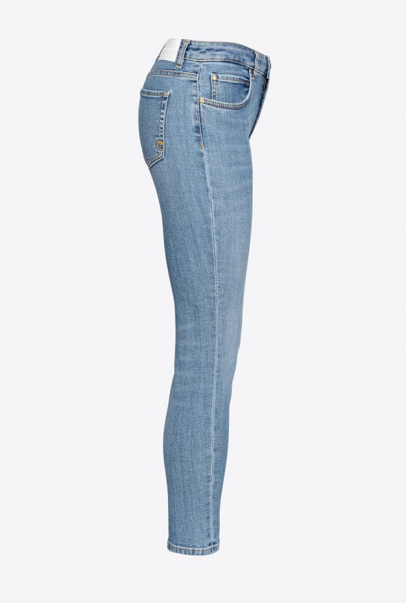 Pinko Skinny Stretch Denim Jeans MID WASH | SN-PKO34010