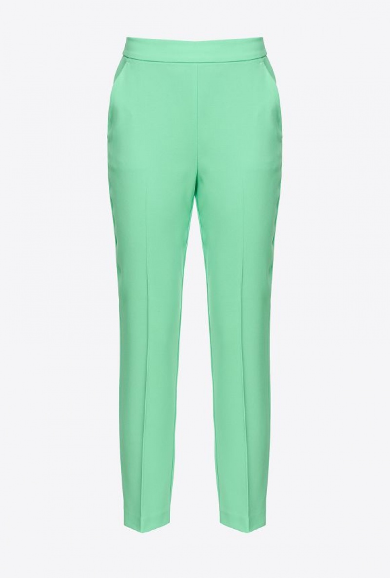 Pinko Slim-fit Trousers In Stretch Crepe T38 | SN-PKO33686