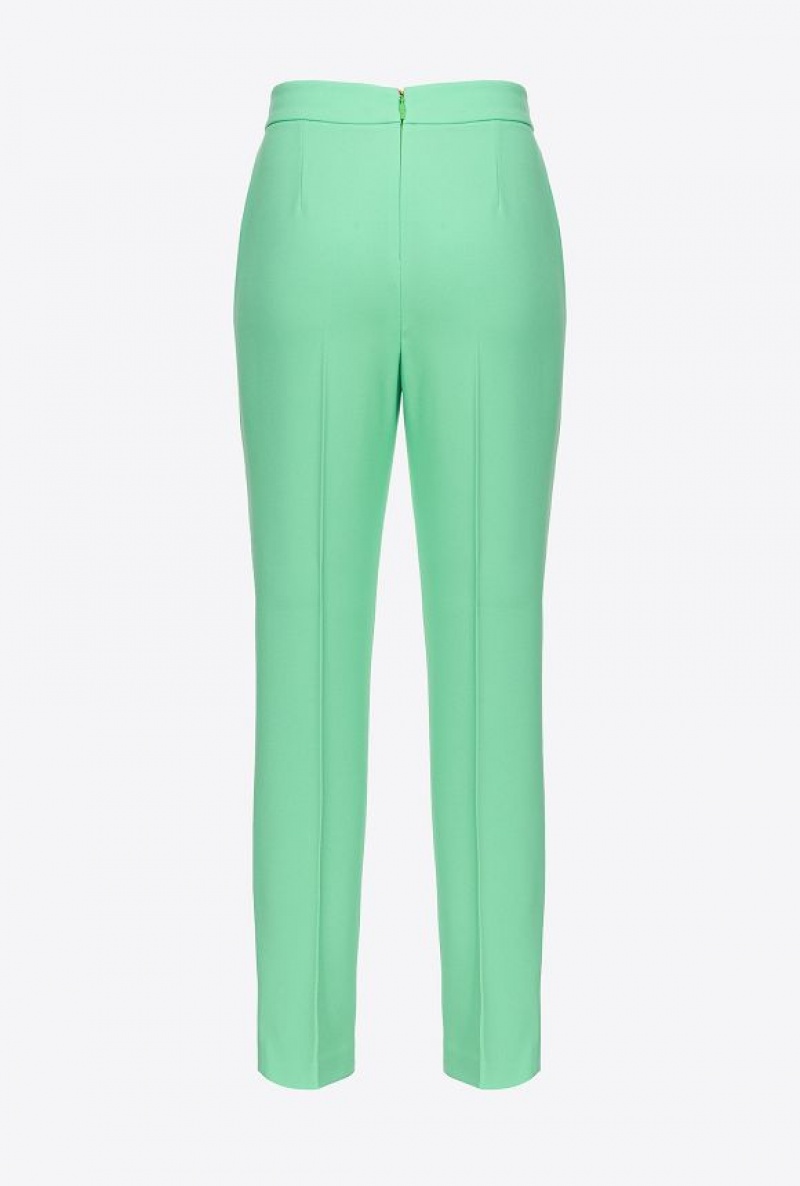 Pinko Slim-fit Trousers In Stretch Crepe T38 | SN-PKO33686