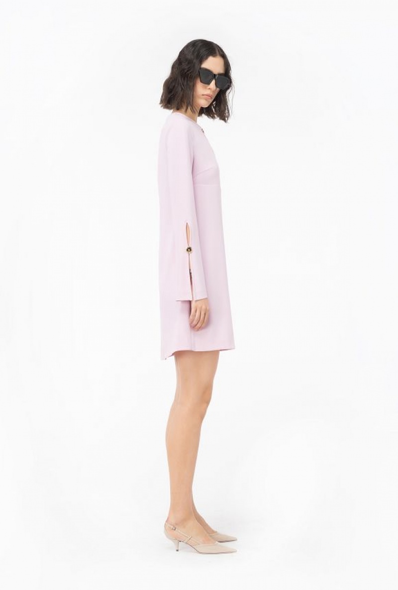 Pinko Stretch Crepe Mini Dress ORCHID SMOKE | SN-PKO32980