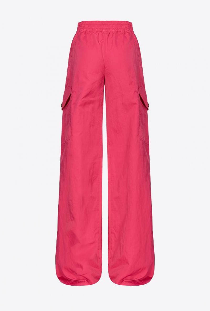 Pinko Technical Twill Cargo Trousers VENICE PINK | SN-PKO33740