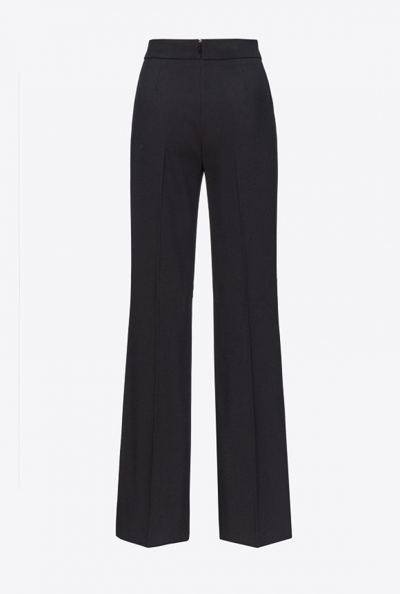 Pinko Trousers With Golden Buttons LIMO BLACK | SN-PKO33770