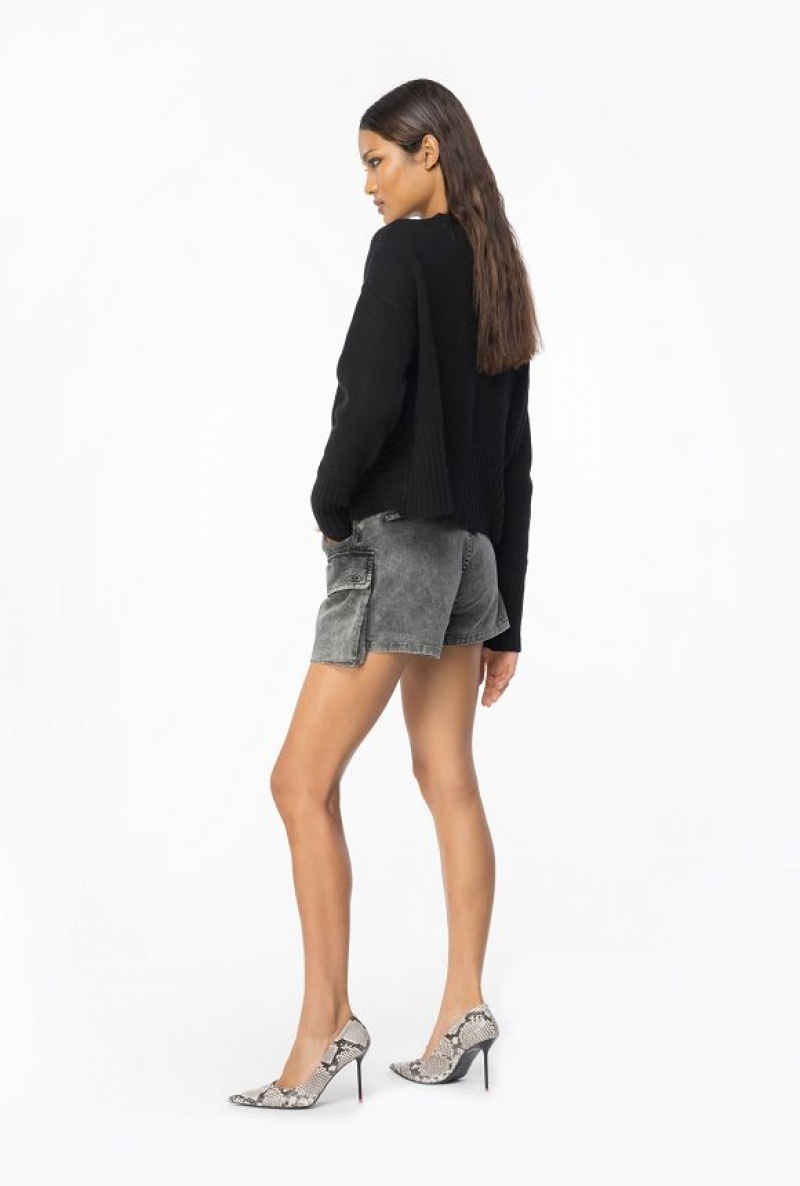 Pinko Wool And Cashmere Sweater LIMO BLACK | SN-PKO33505